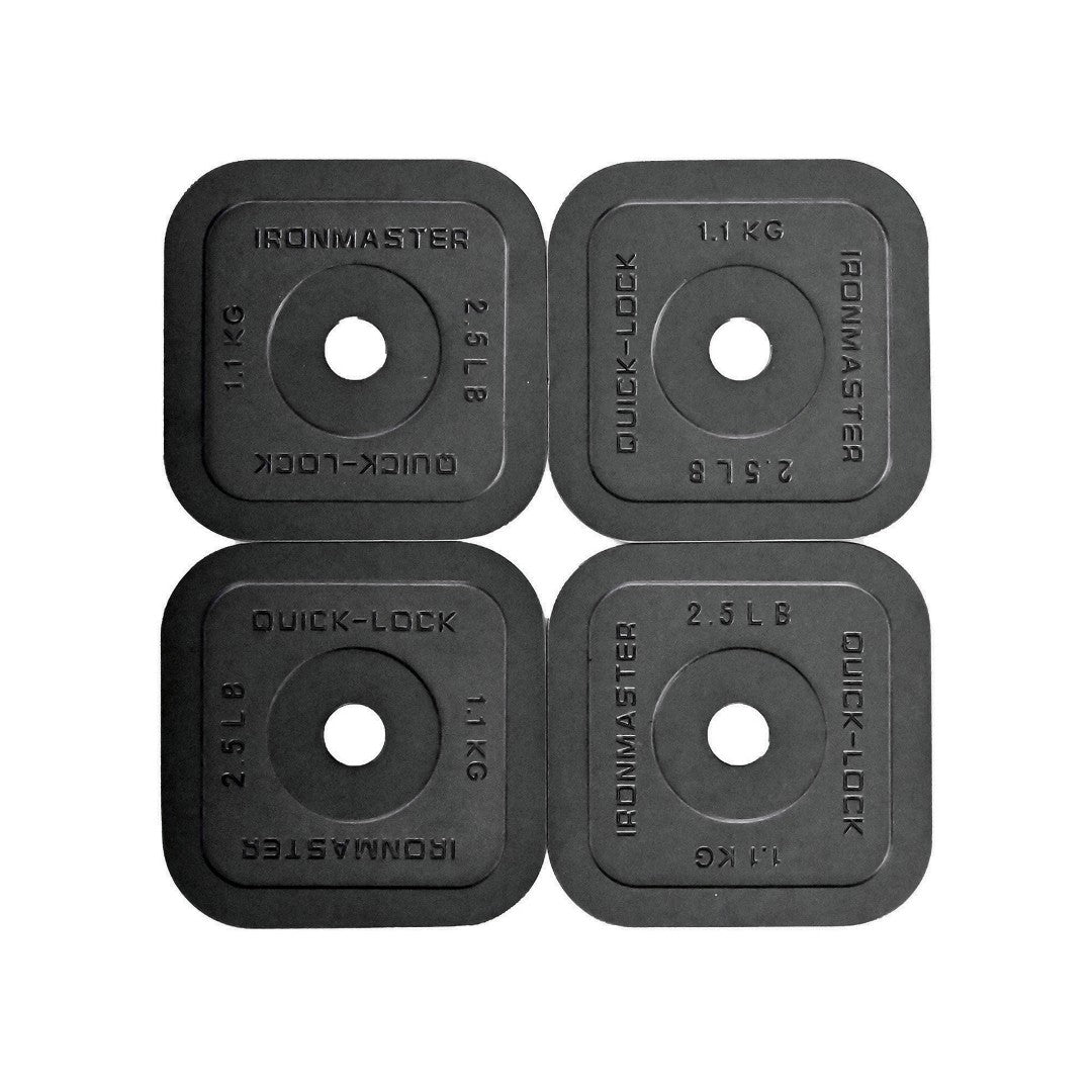 2.5 LB (1.1 KG) QUICK-LOCK PLATES, 4 PACK