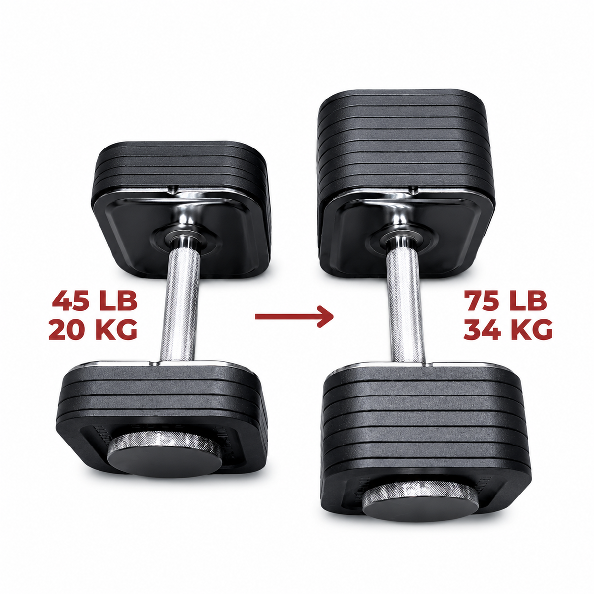 75 LBS (34 KG) QUICK-LOCK DUMBBELL UPGRADE KIT